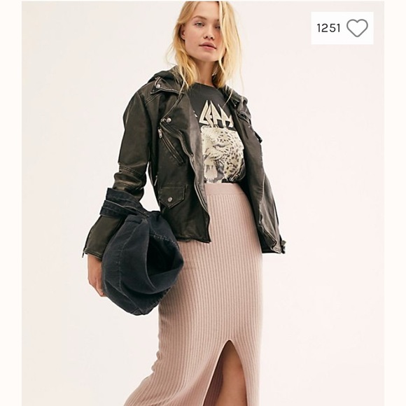 Free People Jackets & Blazers - FREE PEOPLE Just Friends Vegan Moto Jacket,sz.4!!